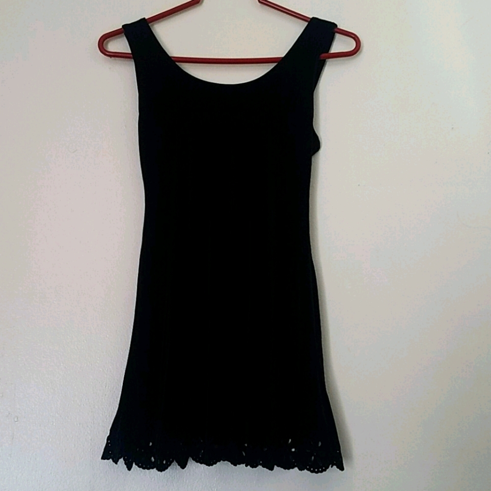 Little black velvet dress